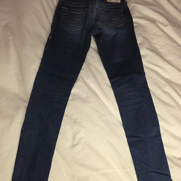 True Religion Indigo Women's Straight Leg Jeans - Picture 2 of 3